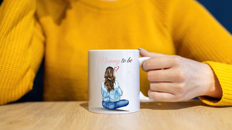 Personalized Mum To Be Mug – Custom Pregnancy Gift for Expecting Mom, Baby Shower Gift Cup