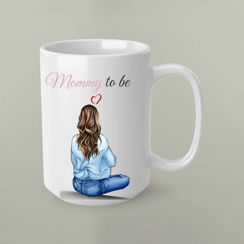 Personalized Mum To Be Mug – Custom Pregnancy Gift for Expecting Mom, Baby Shower Gift Cup
