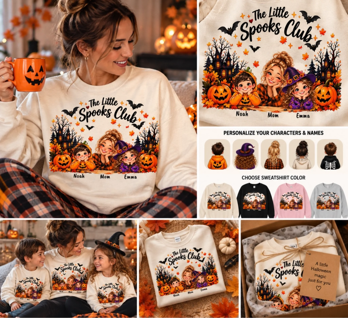 Personalised Little Spooks Sweatshirt Collection