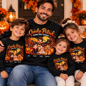 Candy Patrol Family Halloween Portrait