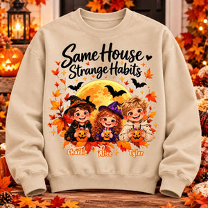 Cozy Halloween Family Sweatshirt Mockup