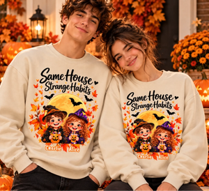 Cozy Halloween Sweatshirt Duo