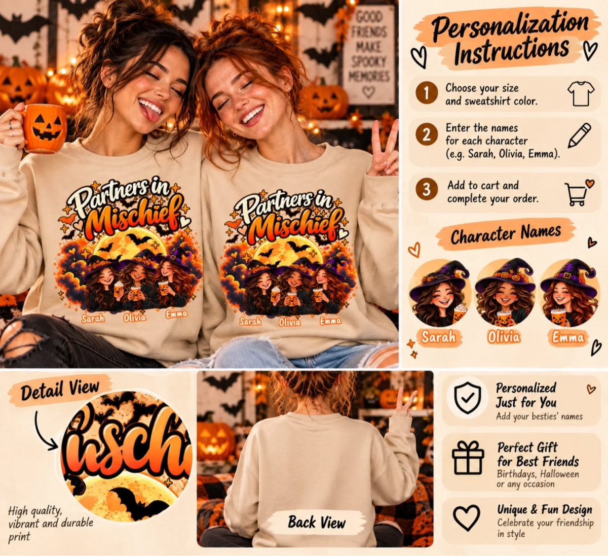Partners in Mischief Sweatshirt Mockup