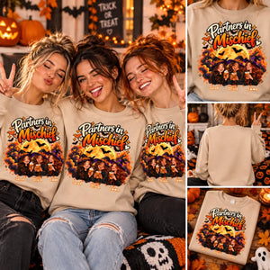 Halloween Best Friends Sweatshirt Collage