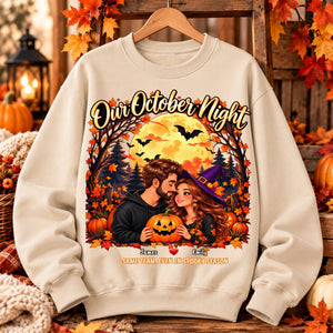 Cozy Autumn Beige Sweatshirt Display