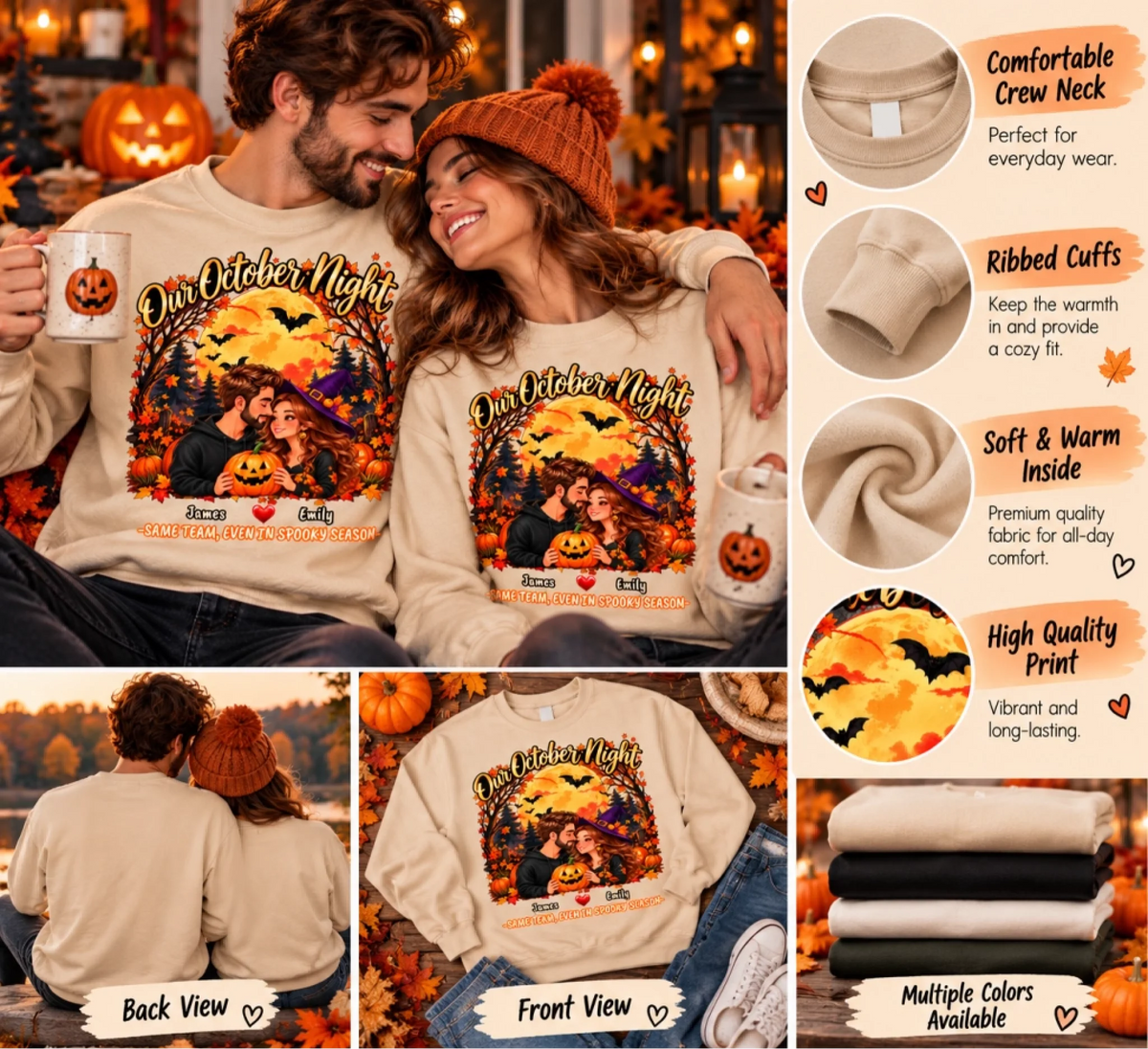 Cosy Our October Night Sweatshirts