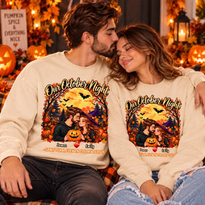 Cosy Autumn Romance in Matching Sweatshirts