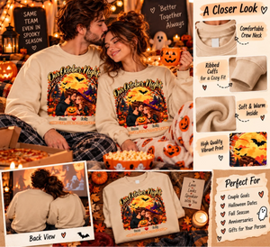 Cosy October Night Couple Sweatshirts