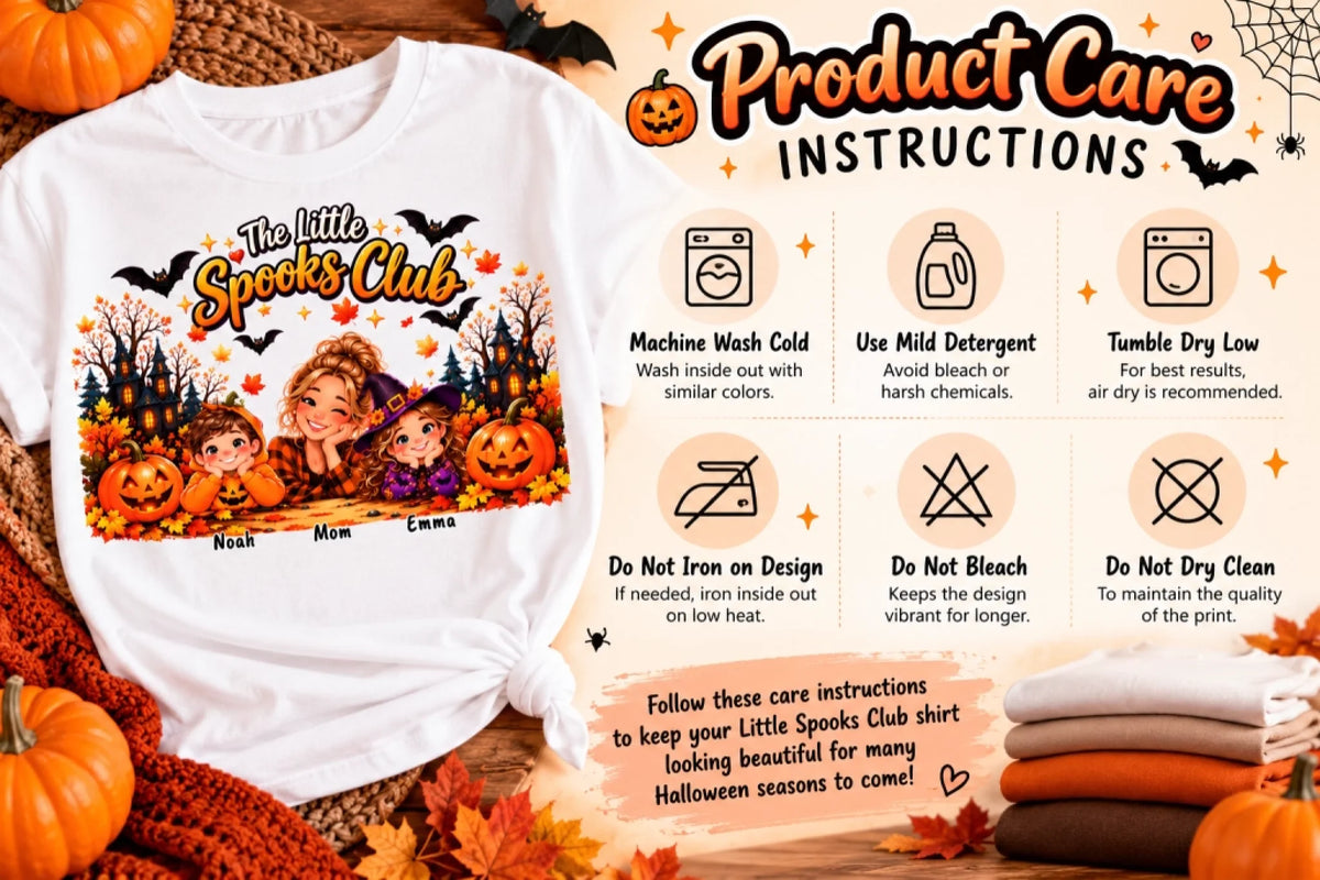 Little Spooks Club Care Guide