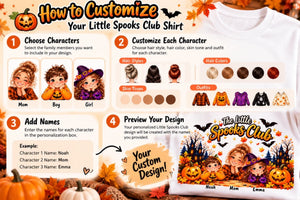 How to Customize Your Little Spooks Shirt