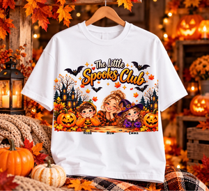 Cozy Autumn Halloween T-Shirt Mockup