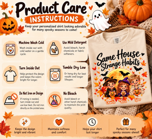Cozy Halloween T-Shirt Care Guide