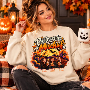 Cozy Partners in Mischief Autumn Portrait