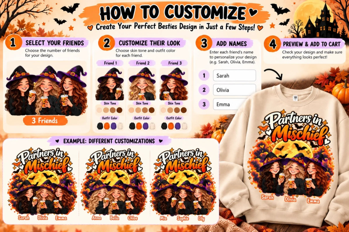 Halloween Besties Customization Guide