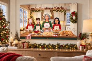 Nana’s Christmas Kitchen Canvas Display