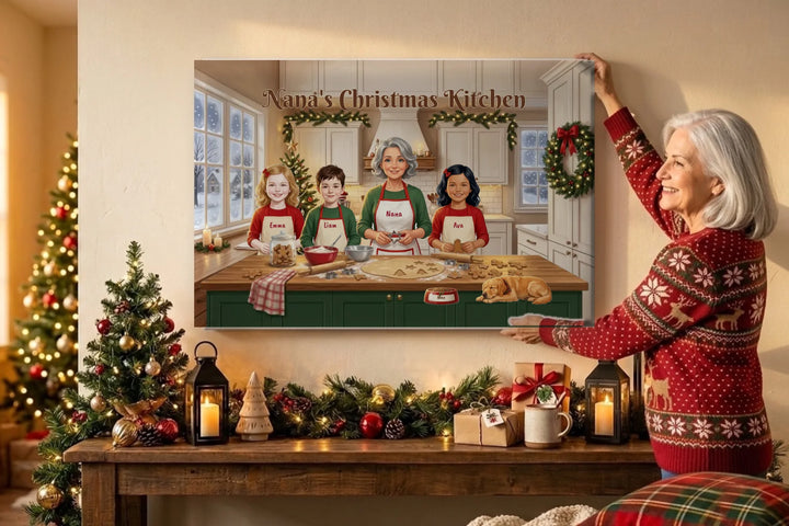 Nana Kitchen Mockup - Gallery Wrap Angle