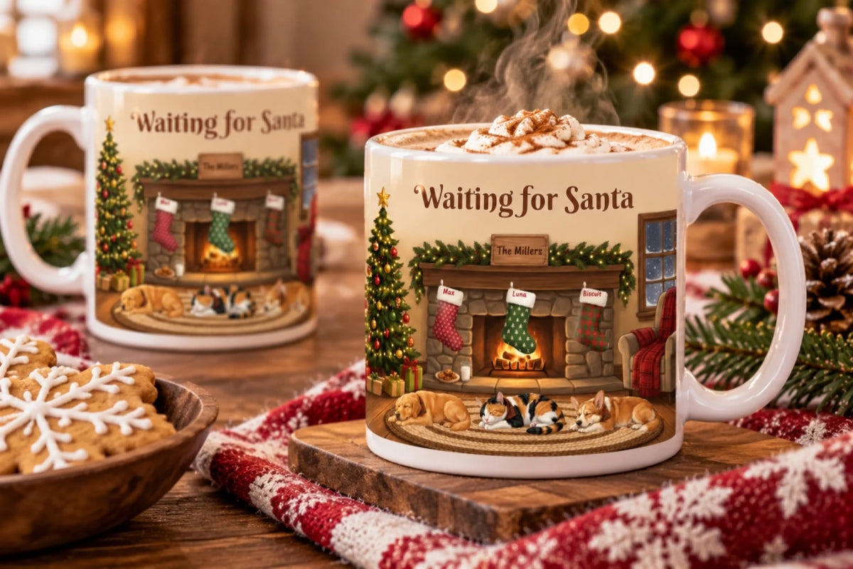 Waiting for Santa Mug Display