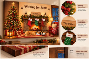 Waiting for Santa Canvas Print Showcase