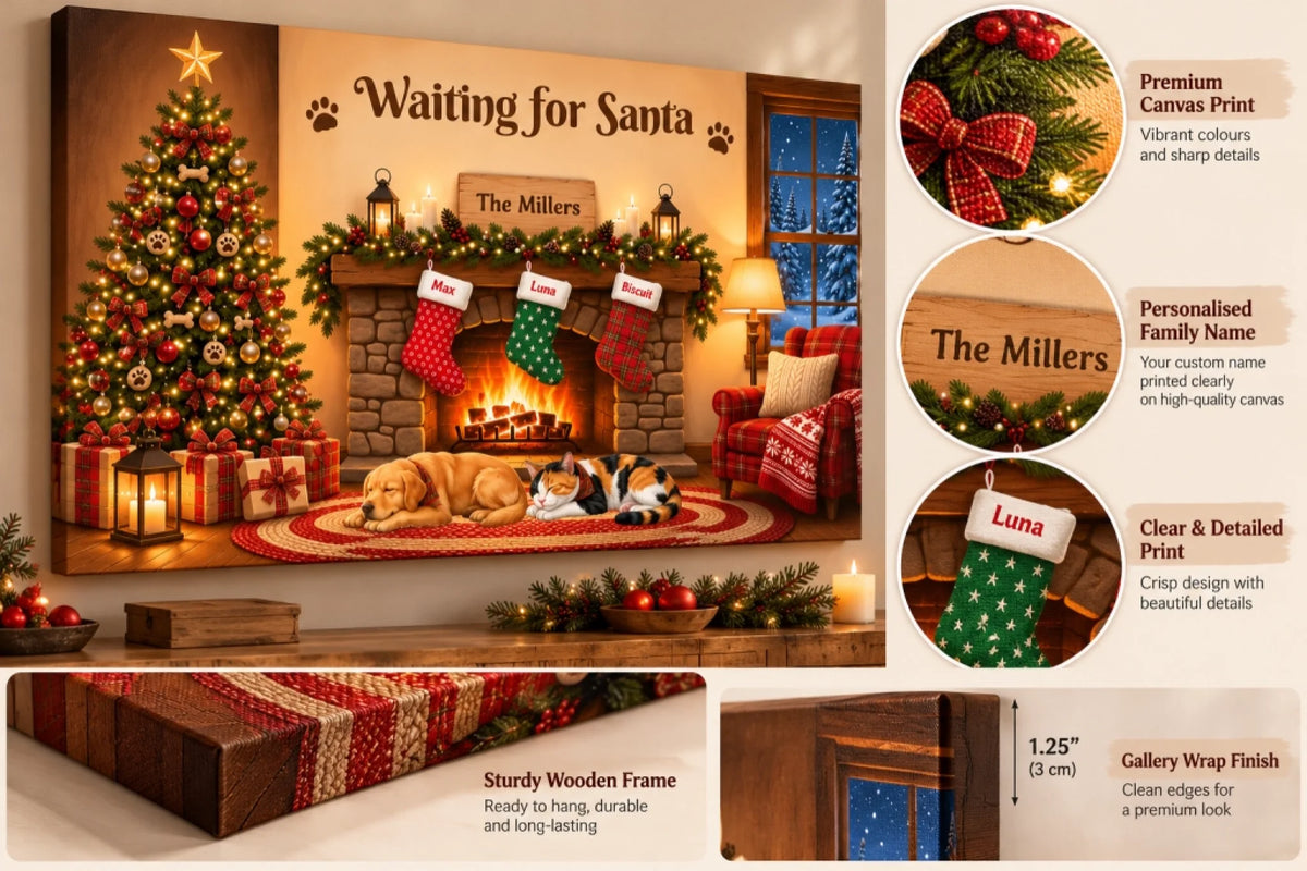 Waiting for Santa Canvas Print Showcase